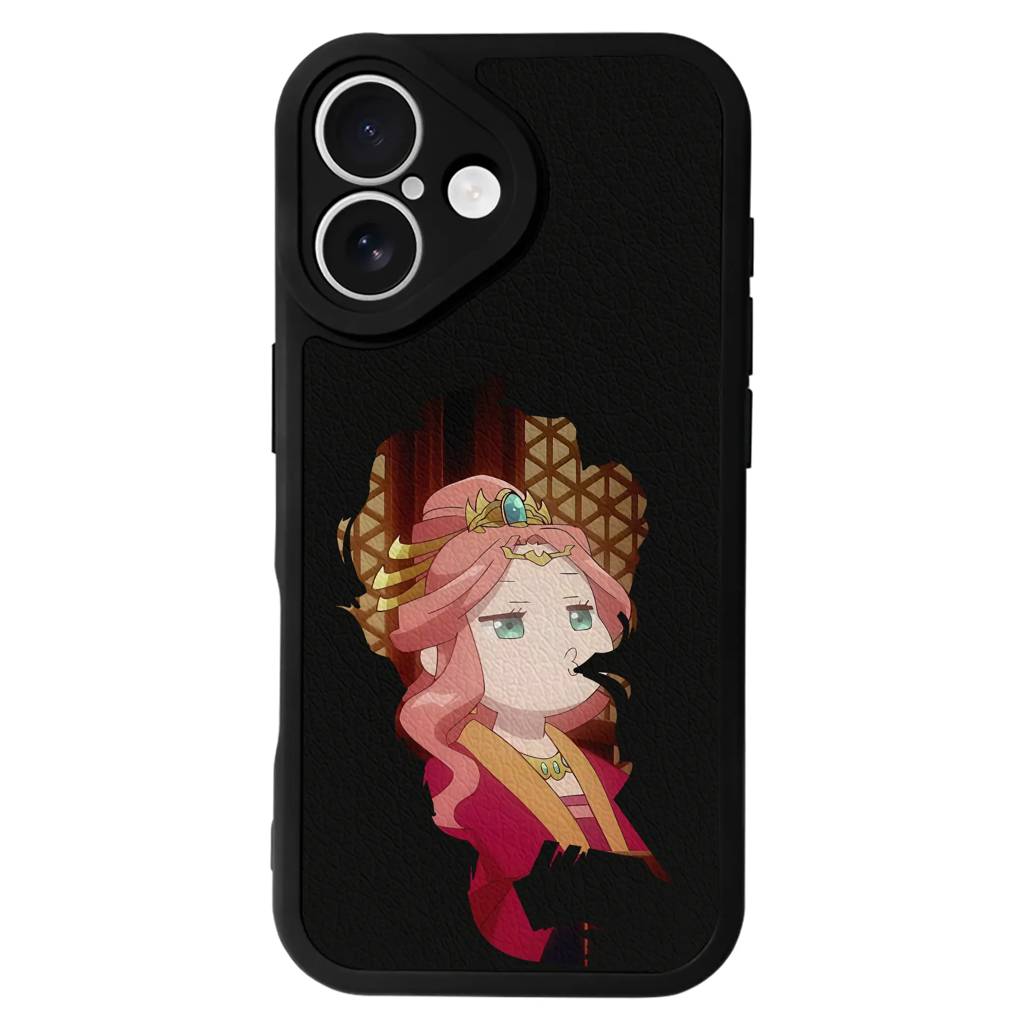 薬屋のひとりごと グッズ,玉葉妃 - IPhone 16シリーズ対応 ・ シリコンスマホケース ・ レザー調 ・ 高精度フィット ・ 耐衝撃 ・ ワイヤレス充電対応 ・ 精密カット